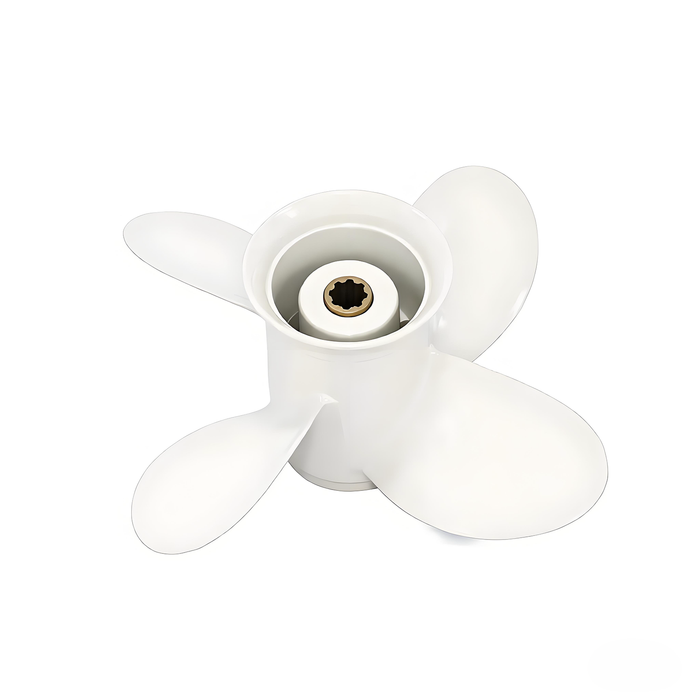 Captain Propeller Fit Yamaha Outboard Engines 9.9HP F9.9 15HP F15C F15 F20 Aluminum 8 Tooth Spline 4 Blades