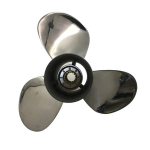 Captain Propeller 11 3/8X12 Fit Mercury Outboard Engine 25hp 30hp 35hp 40hp 45hp 48hp 50hp 55hp 60hp 70hp 75hp 13 Tooth Spline Steel Stainless