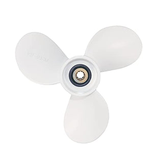 CAPTAIN Outboard Propeller fit Yamaha 4-6 HP, 9 Spline Tooth Board Prop, RH, Aluminum, OEM Propellers for F4, F5, F6, 4, 5 HP Engines