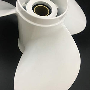 CAPTAIN Propeller fit Yamaha Outboard Engine T25HP F30 40HP F40 48HP 50HP F50 55HP 60HP F60, 13 Tooth Spline OEM Aluminum Outboard Propellers