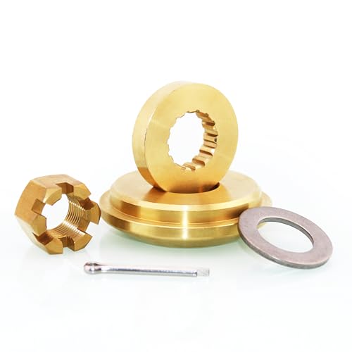 CAPTAIN Outboard Propeller Installation Hardware Kits fit Johnson Evinrude 90-300 HP Engines, Includes Thrust Washer, Spacer, Washer, Nut and Cotter Pin