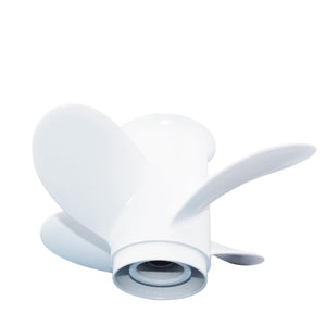 CAPTAIN Propeller Suitable for Yamaha 9.9HP F9.9 15HP F15C F15 F20 4-Stroke Outboard - 4 Blades, 8 Spline Teeth, 9 1/4x10 Pitch - White