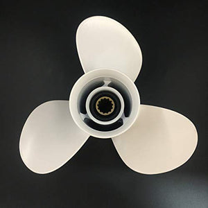 CAPTAIN Propeller fit Yamaha Outboard Engine T25HP F30 40HP F40 48HP 50HP F50 55HP 60HP F60, 13 Tooth Spline OEM Aluminum Outboard Propellers