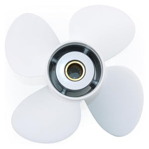 CAPTAIN Outboard Propeller fit Yamaha 115 T50 60 70 75 80 85 90 100 130 HP Engines, OEM 15 Spline Tooth Outboard Prop, RH 4 Blades Aluminum Propellers（13.8x10 / 13.8x11 / 13.8x13 / 13.4x15 / 13x17 / 12.5x19）
