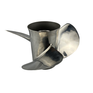 CAPTAIN Boat Propeller fit Yamaha 115p 60 75 90 100 115 125 HP Outboard Engines, Stainless Steel 15 Spline Tooth Prop, RH, OEM