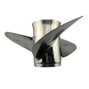 CAPTAIN Boat Propeller fit Yamaha 115p 60 75 90 100 115 125 HP Outboard Engines, Stainless Steel 15 Spline Tooth Prop, RH, OEM
