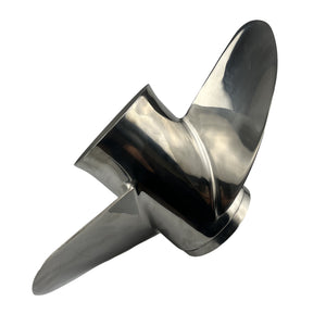 CAPTAIN Boat Propeller fit Yamaha 115p 60 75 90 100 115 125 HP Outboard Engines, Stainless Steel 15 Spline Tooth Prop, RH, OEM