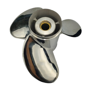 CAPTAIN Propeller 13 7/8x19 Fit Yamaha Outboard Engine t50 60hp t60 70hp f70 75hp f75 80hp f80 85hp 90hp f90 f100 115hp F115 130hp 15 Tooth Spline Stainless Steel