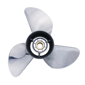 CAPTAIN Propeller 13 1/4x17 Fit Yamaha Outboard Engine t50 60hp t60 70hp f70 75hp f75 80hp f80 85hp 90hp f90 f100 115hp F115 130hp 15 Tooth Spline Stainless Steel
