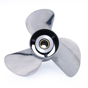 CAPTAIN Propeller 13 1/4x17 Fit Yamaha Outboard Engine t50 60hp t60 70hp f70 75hp f75 80hp f80 85hp 90hp f90 f100 115hp F115 130hp 15 Tooth Spline Stainless Steel