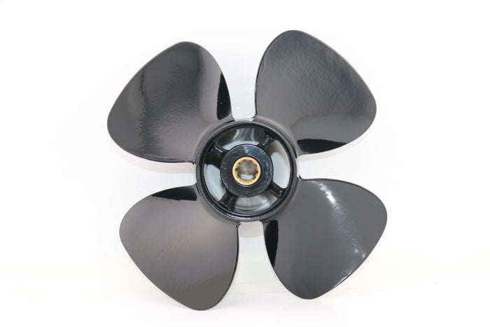 Captain Propeller 10x5 / 10x7 / 10x9 Fit Mercury Outboard Engine 9.9-20HP Aluminum 14 Spline Tooth Spline RH 4 Blades High Thrust Prop