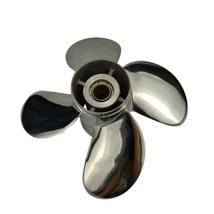 Captain Propeller 11 5/8x12 Fit Yamaha Outboard Engines T25HP 48HP F50 55HP Stainless Steel 13 Tooth Spline RH 4 blade