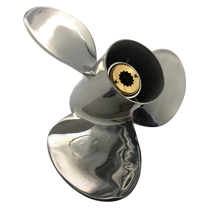 Captain Propeller 11 3/8x12 Fit Mercury Outboard Engines 48HP 50HP 55HP 60HP Stainless Steel 13 Tooth Spline RH 48-855856A46