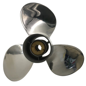 Captain Propeller 10 1/2x13 Fit Mercury Outboard Engines 50HP 55HP 60HP 70HP Stainless Steel 13 Tooth Spline RH 48-855858A46