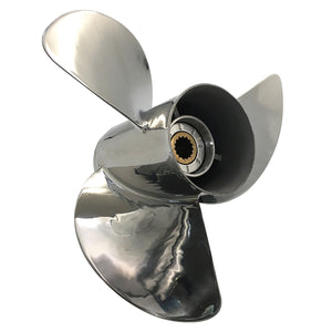 Captain Propeller Stainless Steel 13 1/4X17 Fit Honda Outboard Engine BF90 BF115 BF130 BF115AK 15 Splines RH 58133-ZW1-017AH