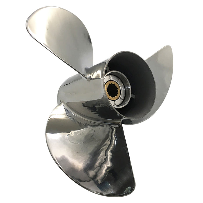 Captain Propeller 13 1/2x15 Fit Yamaha Outboard Engines F75 80HP F80 85HP Stainless Steel 15 Tooth Spline RH 6E5-45947-00-EL
