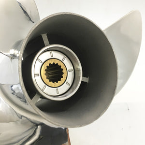 Captain Propeller 13 1/4x15 Fit Tohatsu Outboard Engines 60C 70C 70HP 90HP Stainless Steel 15 Tooth Spline RH HZW7-58130-U02
