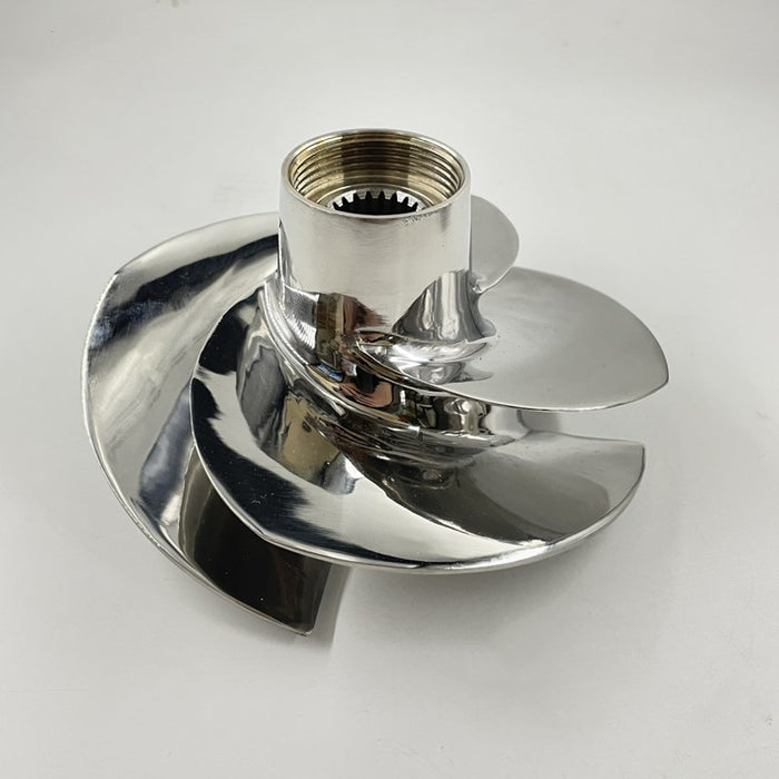 Captain 267000919 propeller Jet Ski Impeller Fit Seadoo BRP GTI 90 / GTS 90 150mm 4 Blades Polished