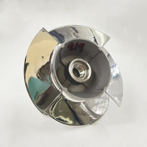Captain 267000919 propeller Jet Ski Impeller Fit Seadoo BRP GTI 90 / GTS 90 150mm 4 Blades Polished