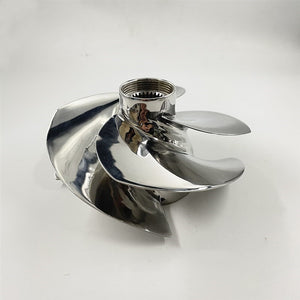 Captain 267000951 Impeller Fit Seadoo BRP RXP-X 300 / RXT-X 300 / GTX LIMITED 300 161mm 4 Blades Polished