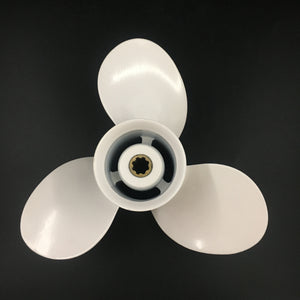 Captain Propeller 9 1/4x10 63V-45952-10-EL Fit Yamaha Outboard Engines 9.9 HP F9.9 15HP F15C F15 F20 Aluminum 8 Tooth Spline