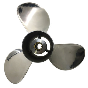 Captain Propeller 9.9X14 Fit Tohatsu Outboard Engines 25HP 30HP Stainless Steel 10 Tooth Spline RH 349B64529-1