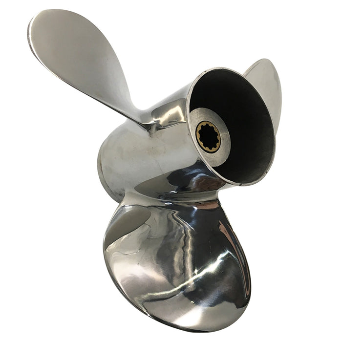 Captain Propeller 9.9X13 Fit Mercury Outboard Engines 25 HP 28HP 30HP Stainless Steel 10 Tooth Spline RH