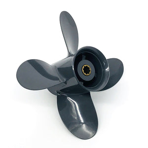 Captain Propeller 4 Blade 9 1/4X10 Fit Honda and Yamaha Outboard BF8D BF9.9D BF9.9 BF15A BF15D BF20 8 Splines 58134-ZV4-010AH