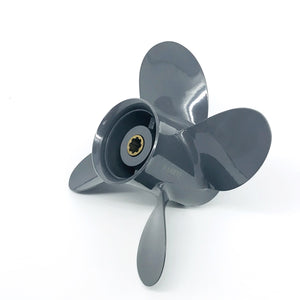 Captain Propeller 4 Blades 9 1/4X11 Fit Honda and Yamaha Outboard BF8D/BF9.9D BF9.9/BF15A BF15D/BF20 8 Splines 58134-ZV4-011AH