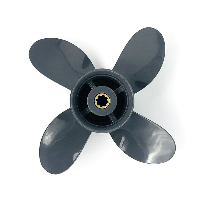 Captain Propeller 4 Blade 9 1/4X10 Fit Yamaha and Honda Outboard 9.9HP F9.9 15HP F15C F15 F20 BF8D/BF9.9D BF9.9/BF15A BF15D/BF20