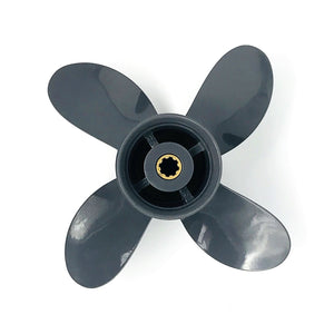 Captain Propeller 4 Blade 9 1/4X10 Fit Honda and Yamaha Outboard BF8D BF9.9D BF9.9 BF15A BF15D BF20 8 Splines 58134-ZV4-010AH