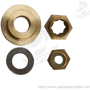 Captain Propeller Hardware Kits Fit Mercury Outboard Thrust Washer/Spacer/Washer/Nut/Cotter Pin