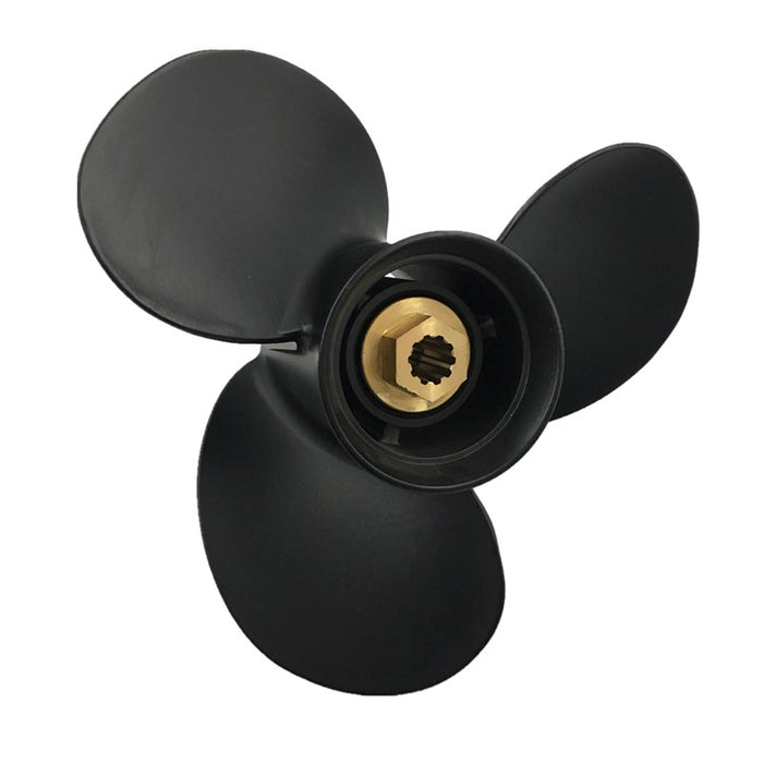 Captain Propeller 10 3/8x12 48-19639A40 Black Max Fit Mercury Mariner Force Outboard Engines 9.9HP 15HP 18HP 20HP 25HP 10 Spline