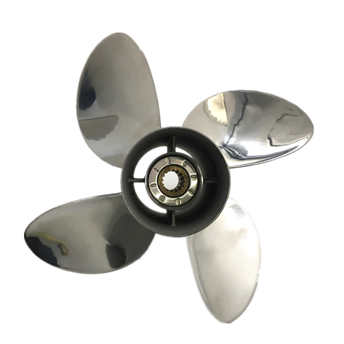 Captain Propeller 13x19 Fit 4 Blade Yamaha Outboard Engines F75 80HP 85HP 90HP F90 F100 Stainless Steel 15 Tooth Spline LH