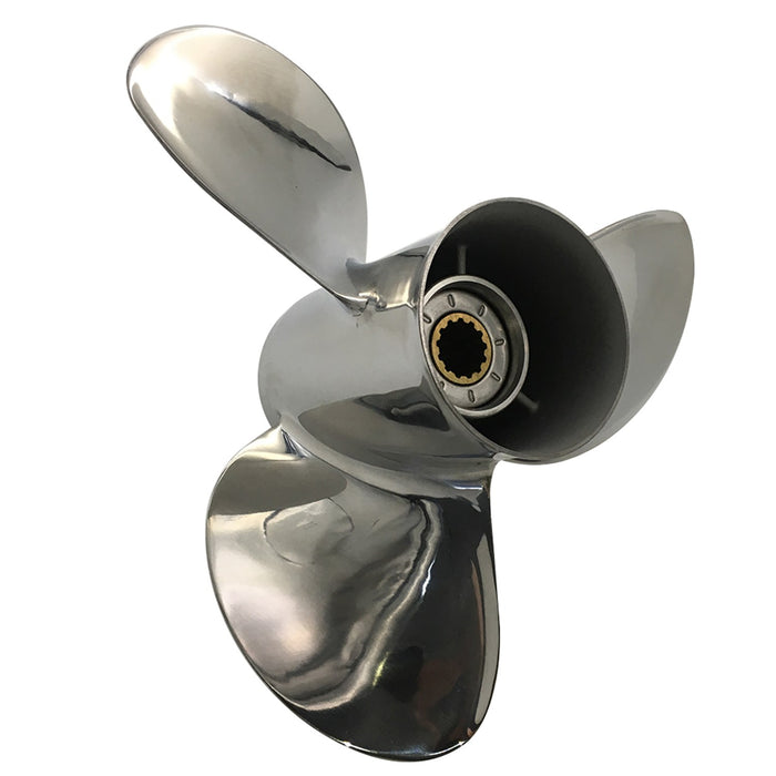 Captain Propeller 11.1x13 Fit Tohatsu Outboard Engines 35HP 40HP 50 HP Stainless Steel 13 Tooth Spline RH 3T5B64527-1
