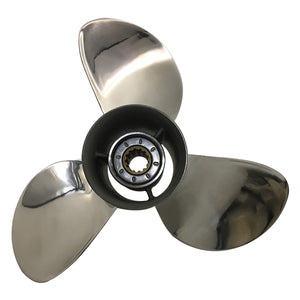 Captain Propeller 11.4x12 Fit Tohatsu Outboard Engines 35HP 40HP 50 HP Stainless Steel 13 Tooth Spline RH 3T5B64525-1