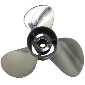 Captain Propeller 11.5x11 Fit Tohatsu Outboard Engines 35HP 40HP 50 HP Stainless Steel 13 Tooth Spline RH 3T5B64523-1
