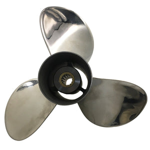 Captain Propeller 9.25X9 Fit Tohatsu Outboard Engines 9.9HP 12HP 15HP 18HP 20HP Stainless Steel 14 Tooth Spline RH 3BAB64518-1