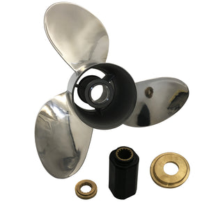 Captain Propeller 15 5/8x23 Fit Mercury Outboard Engines 175 HP 225HP 400HP Stainless Steel 15 Tooth Spline RH 48-8M0040404