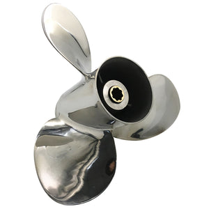 Captain Propeller 9 1/4x12 Fit Yamaha Outboard Engines 9.9 HP F9.9 15HP F15C F15 F20 Stainless Steel 8 Tooth Spline RH