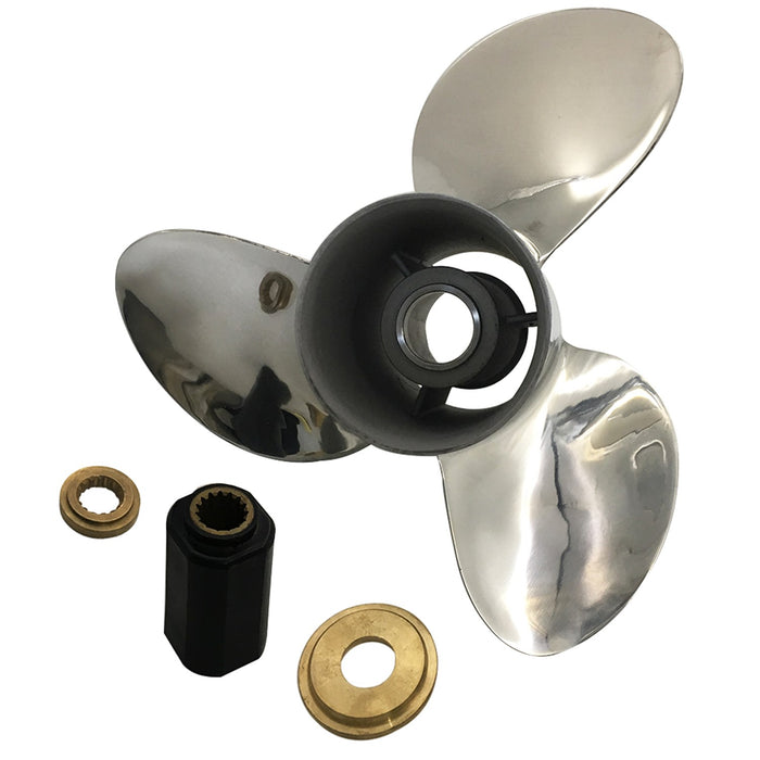 Captain Propeller 15 1/4X19 Fit Yamaha Outboard Engines 250HP 300HP F150 Stainless Steel 15 Tooth Spline LH 6CF-45970-00-00