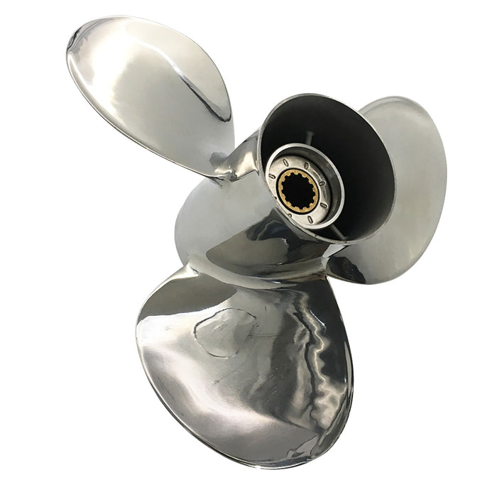 Captain Propeller 11 1/4x14 Fit Yamaha Outboard Engines F30 40HP 55HP F60 Stainless Steel 13 Tooth Spline RH 697-45970-00-98