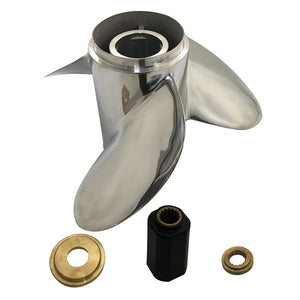 Captain Propeller 14.25x17 Fit Mercury Outboard Engines 90HP 135 HP 175 HP 225HP Stainless Steel 15 Tooth Spline RH 48-898994A46