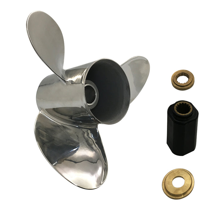 Captain Propeller 14 1/2X19 Fit Yamaha Outboard Engines 150HP 175HP 200HP Stainless Steel 15 Tooth Spline RH 61A-45974-00-98