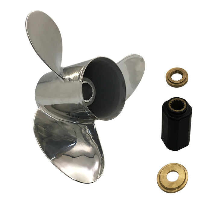 Captain Propeller 16x19 Fit Mercury Outboard Engines 90HP 135 HP 175 HP 225HP Stainless Steel 15 Tooth Spline RH 48-8M0040400