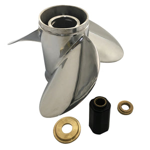 Captain Propeller 14 1/2x25 Fit Suzuki Outboard Engines DF150 DT175 DF200 DT225 Stainless Steel 15 Tooth Spline RH