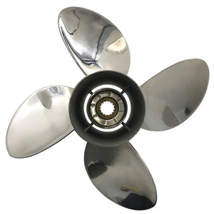 Captain Propeller Stainless Steel 13X19 Fit Honda Outboard Engine BF90 BF115 BF130 BF115AK 15 Splines RH 4 Blade 58233-ZY3-A19H