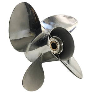 Captain Propeller 13x19 Fit Tohatsu Outboard Engines 60C 70HP 75HP 90HP 115HP 120HP Stainless Steel 15 Tooth Spline RH 4 Blades