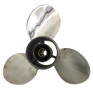 Captain Propeller 9 1/4x8 Fit Yamaha Outboard Engines 9.9 HP 15HP F15C F15 F20 Stainless Steel 8 Tooth Spline RH 63V-45947-00-EL