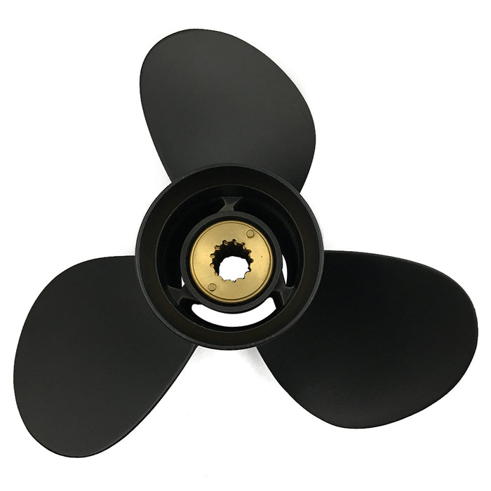 CAPTAIN Propeller 11x12 Fit Mercury Outboard Engines 25-70HP Aluminum 13 Tooth Spline RH 48-855856A5